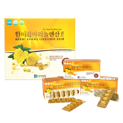 Tinh Dầu Hoa Anh Thảo Hàn Quốc Hanmi Gamma Linolenic Acid Hộp 180 Viên